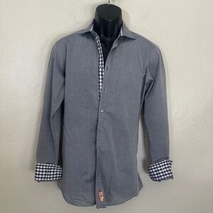 Sand Contrast Long Sleeve Shirt EU 40 20.5" armpit to armpit seams Gently worn